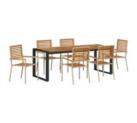 Garden Dining Set Poly Rattan Outdoor Furniture Patio Collection Modern vidaXL