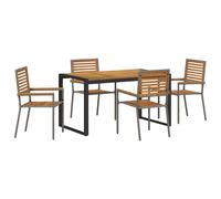 Garden Dining Set Poly Rattan Outdoor Furniture Patio Collection Modern vidaXL