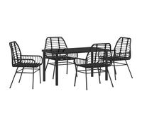 Garden Dining Set Poly Rattan Outdoor Furniture Patio Terrace Elegant vidaXL