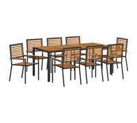 Garden Dining Set Poly Rattan Outdoor Furniture Patio Terrace Modern vidaXL