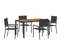 Garden Dining Set Poly Rattan Outdoor Furniture Patio Terrace Seating vidaXL