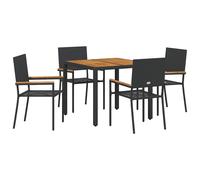 Garden Dining Set Poly Rattan Outdoor Furniture Patio Terrace Seating vidaXL