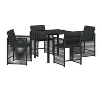 Garden Dining Set Poly Rattan Outdoor Furniture Terrace Set Patio Dining vidaXL