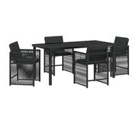 Garden Dining Set Poly Rattan Outdoor Furniture Terrace Set Patio Dining vidaXL