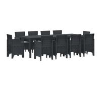 Garden Dining Set Polypropylene Outdoor Furniture Table Al Fresco Patio vidaXL