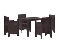 Garden Dining Set Polypropylene Outdoor Furniture Terrace Patio Seating vidaXL