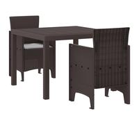 Garden Dining Set Polypropylene Outdoor Furniture Terrace Patio Seating vidaXL