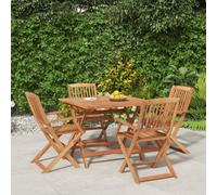 Piece Garden Dining Set Solid Wood Acacia Balcony Set vidaXL