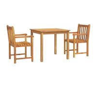 Garden Dining Set Wooden Outdoor Table and Chair Set Solid Wood Teak vidaXL