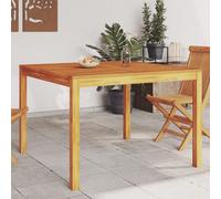 Garden Dining Table 110x110x75 cm Solid Wood Acacia Berkfield Home Brown One Size