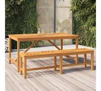 Garden Dining Table 150x90x74 cm Solid Wood Acacia Berkfield Home Brown One Size