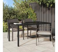 Garden Dining Table Black 150x90x75 cm Poly Rattan Berkfield Home Black One Size
