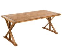 Garden Dining Table CALABRITTO 90 cm 180 cm Acacia Wood Brown
