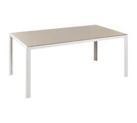 Beliani Garden Dining Table Catania 160/91cm Glass Beige