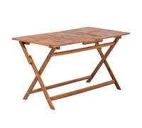 Garden Dining Table CENTO 140 cm 75 cm Acacia Wood Brown