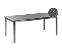 Garden Dining Table COSOLETO 180 cm 90 cm Glass Black