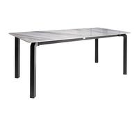 Garden Dining Table FELETTO 180 cm 90 cm Stone Grey Marble