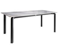 Garden Dining Table FELETTO 180 cm 90 cm Stone Grey Marble