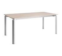 Garden Dining Table FELETTO 180 cm 90 cm Stone Travertine Effect