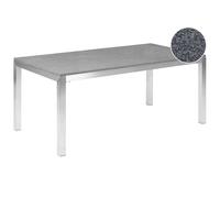 Garden Dining Table GROSSETO 180 cm 90 cm Polished Granite Grey