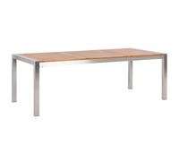 Garden Dining Table GROSSETO 220 cm 100 cm Eucalyptus Wood Brown