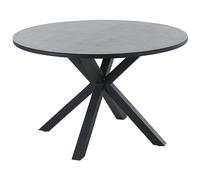 Garden Dining Table MALETTO 120 cm 120 cm Glass Grey