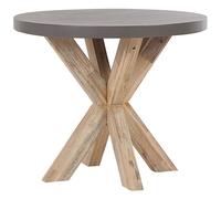 Garden Dining Table OLBIA 90 cm 90 cm Concrete Grey