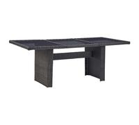 Garden Dining Table Poly Rattan Desk Outdoor Furniture Multi Colours vidaXL