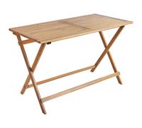 Beliani Garden Dining Table Prossedi 120 Cm 60 Cm Acacia Wood Brown
