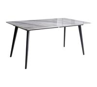 Garden Dining Table RODALLO 160 cm 90 cm Stone Grey Marble