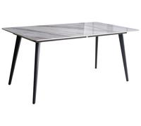 Garden Dining Table RODALLO 160 cm 90 cm Stone Grey Marble