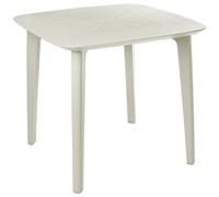 Beliani Garden Dining Table Sorico 86 Cm 86 Cm Light Beige