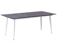 Garden Dining Table TOLENTINO 180 cm 90 cm Stone Effect Grey
