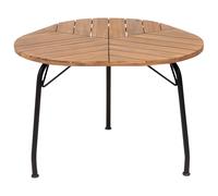 Garden Dining Table VARENNA 106 cm 103 cm Acacia Wood Brown