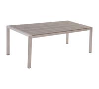 Garden Dining Table VERNIO 180 cm 90 cm Metal Grey