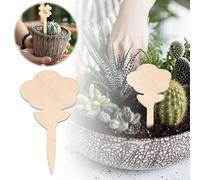 Garden DIY Wooden Hangs for Identification Handmade Crafting Supplies Versatile Lightweight Project Labels 10PCS (C, One Size)