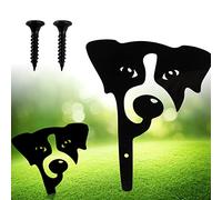 Garden Dog Art Statues, Black Dog Acrylic Yard Decorative Gifts Bird Repellent Dog Silhouette Animal Silhouette Garden Stakes for Home Yards Outdoor Patio Garden Backyard Porch Lawn Ornament