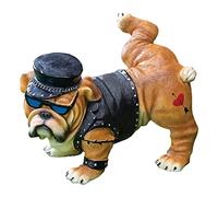 Garden Dog Statue,Waterproof Peeing Bulldog Ornament Decor - Yard Decoration Dog Craft Figurine for Patios Balconies Gardens Parks Windowsills