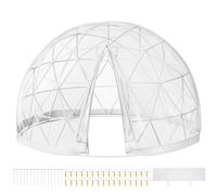 Garden Dome Garden Dome Igloo 12ft Greenhouse Dome PVC igloo Geodesic Dome Kit