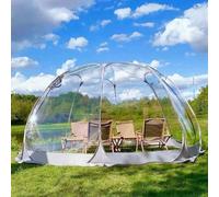 Garden Dome Tent, Camping Stargazing Transparent Dome Tent with 2 Door & 2 Window, Waterproof Windproof, for 5-10 Person