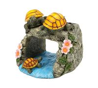 Garden Downspout Decoration Solar Turtle Splash Block with Open