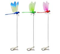 Garden Dragonflies Colourful Plant Decoration for Indoor and Outdoor Use Plant Pot Decoration Indoor Outdoor for Paths Yard Driveway and Garden Area