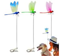 Garden Dragonflies - Plant Clips with Artificial Dragonflies for Balcony and Flower Bed - Plant Pot Decoration for Outdoor Use, Driveway and Garden Accessories