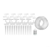 Garden Drip Irrigation Hose with Flow Control Valve Set for Potted Plant Watering Provides Efficient Root Moisture Management (E)