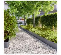 Garden Edging 30 pcs. Anthracite Stainless Steel 20 x 103 cm Flexible Interlock