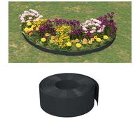 Garden Edging Black 30x0.2m PE Flexible Lawn Border Strip Durable Outdoor 20cmH