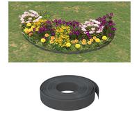 Garden Edging Grey 2mm PE 10m x 10cm Flexible Lawn Border 3pcs UV-proof Outdoor