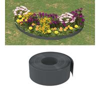 Garden Edging Grey 3pcs Pack 10m x10cm PE Polyethylene 2mm Flexible Lawn Border