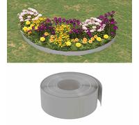 Garden edging Grey PE 2mm 10m x10cm flexible lawn border 2pc easy install 14.8kg