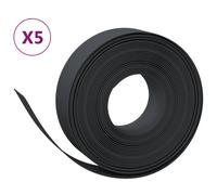(brown, 50 x 0.15 m) vidaXL Garden Edging Patio Lawn Edging Garden Border Rolls 5 pcs Polyethylene